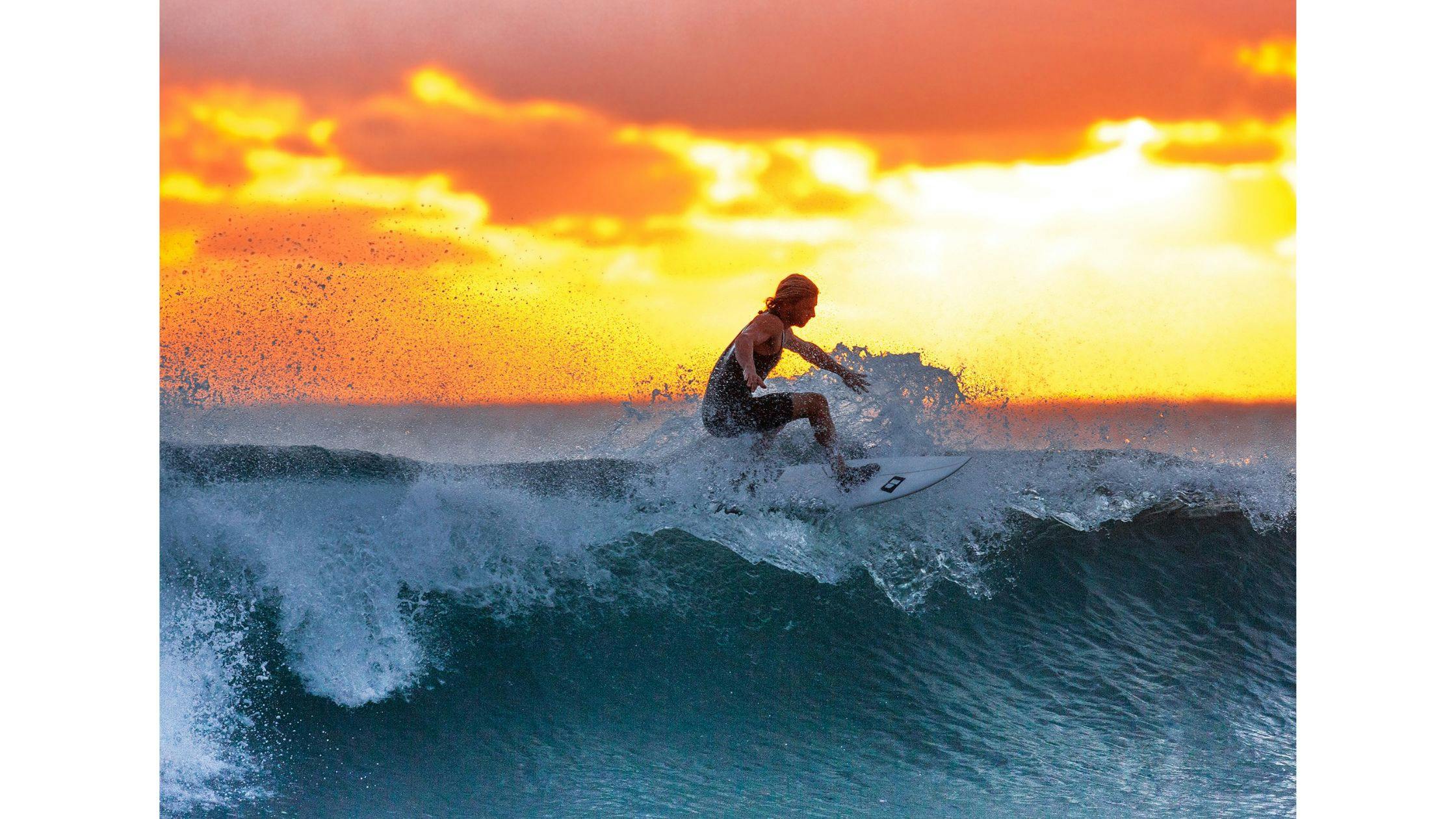 Surfing in the Maldives